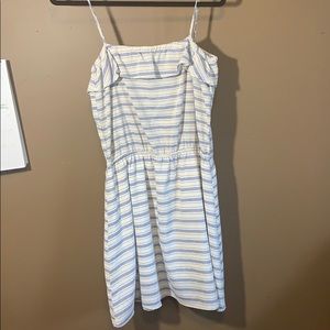 Blue striped dress